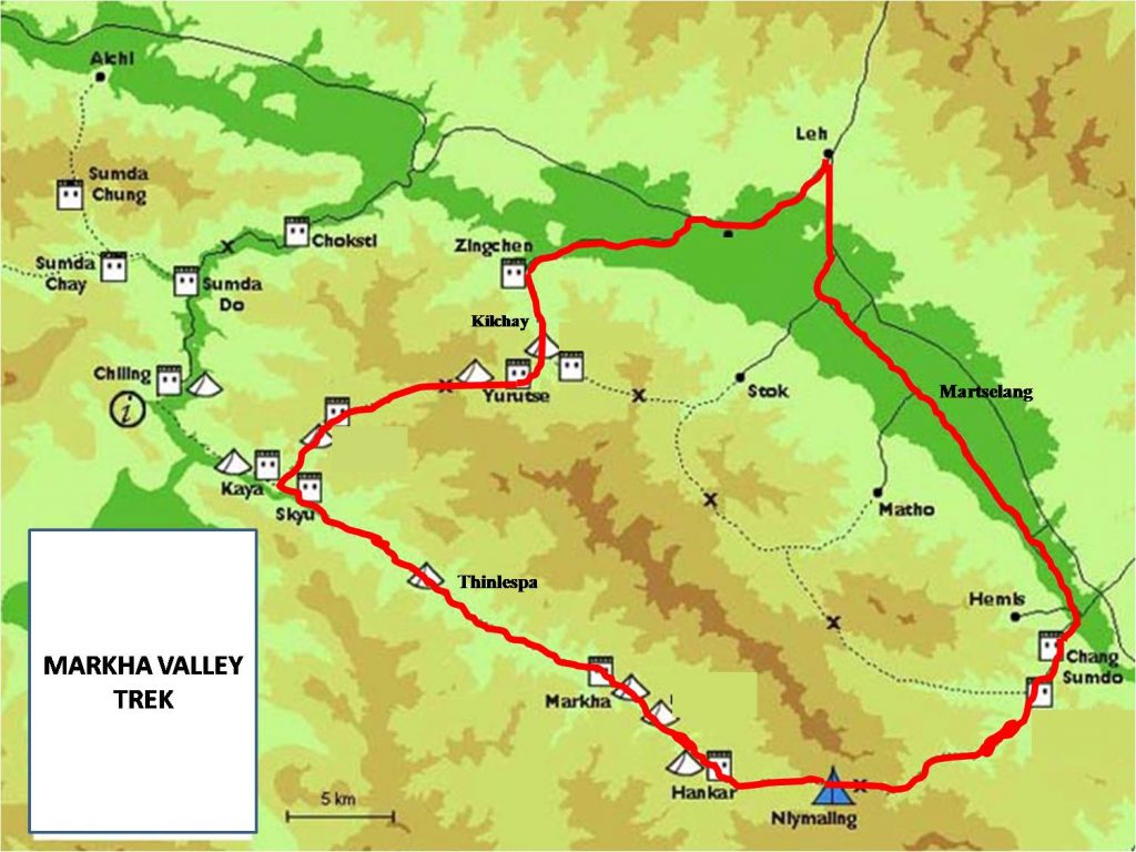 【印度自助】Markha Valley 奇幻山谷3天2夜健行之旅，路線說明、地圖、費用、住宿大公開